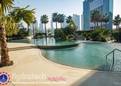 Terraced Pool side view 6