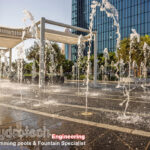 One Zabeel Towers Dry Deck Fountain